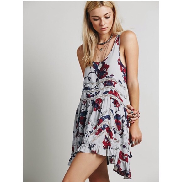 Free People Tops - Free People Floral Trapeze slip dress